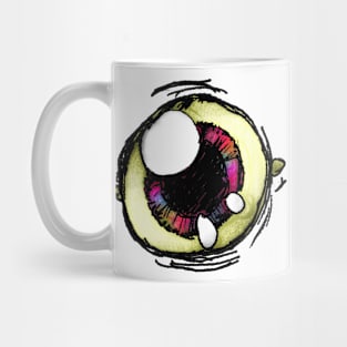 Colorful creepy eye Mug